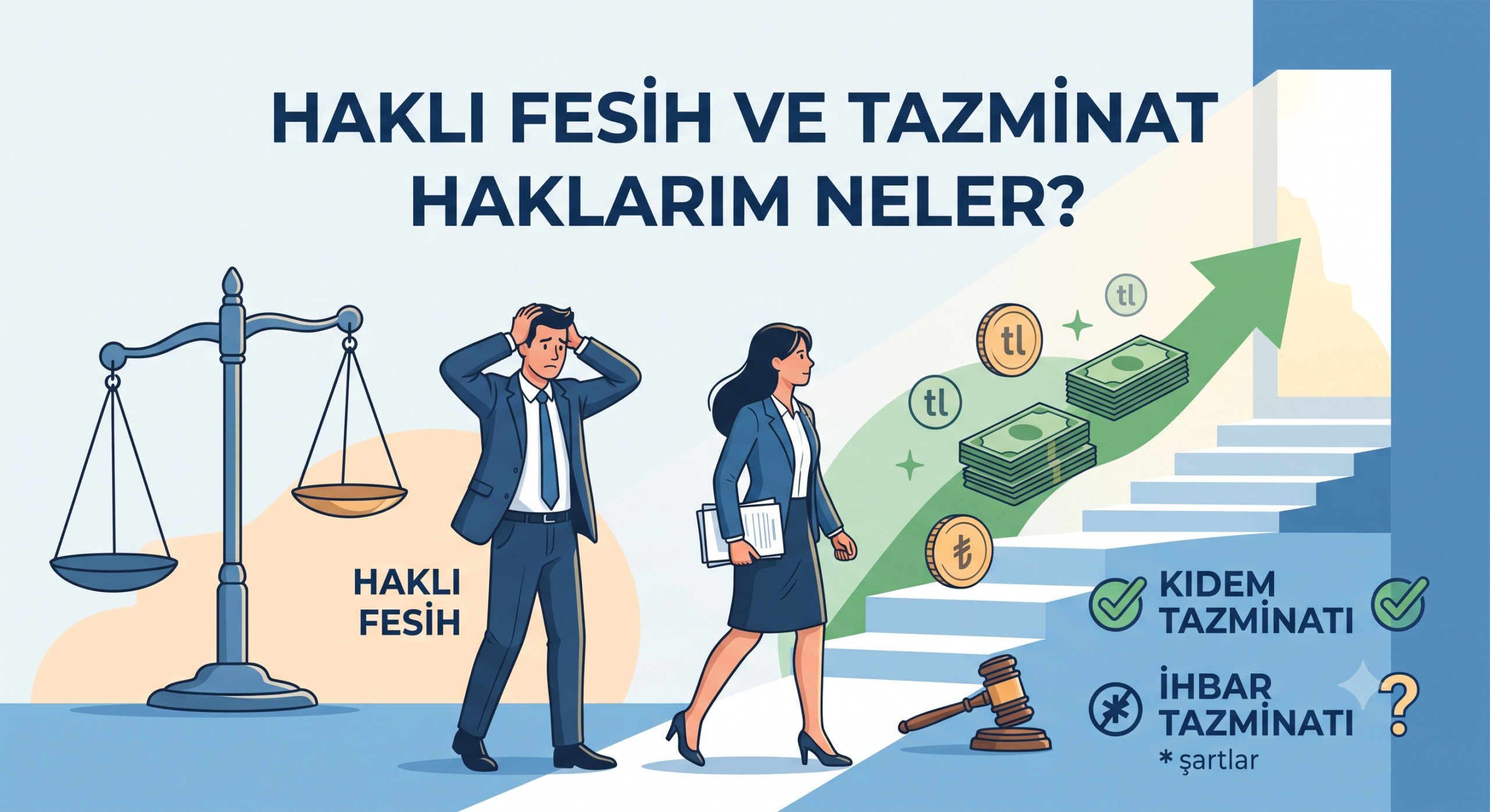 İşçinin Haklı Fesih Durumunda Kıdem ve İhbar Tazminatı Alma Şartları Nelerdir